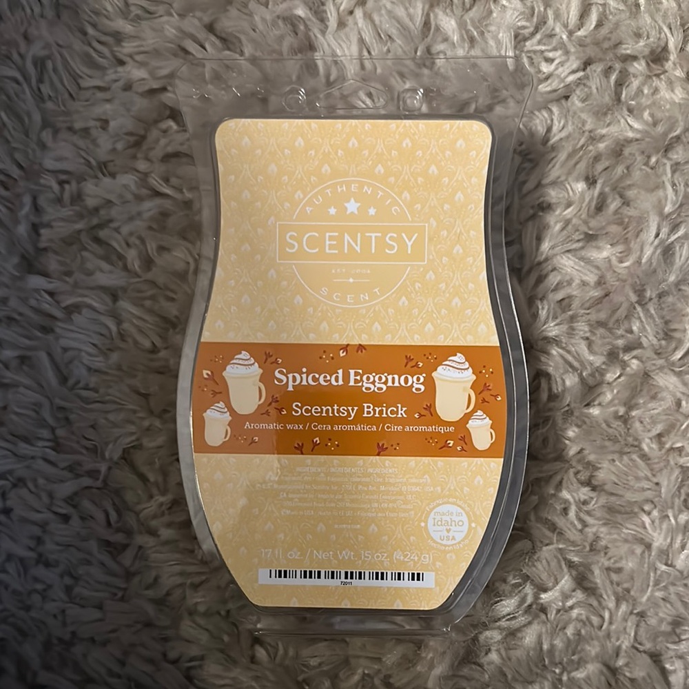 Scentsy Spiced Eggnog Scented Wax Brick